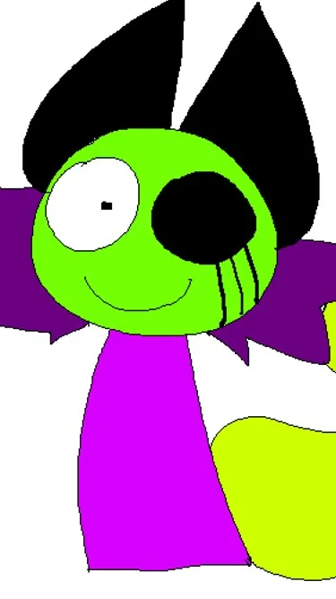 ai character: acid background