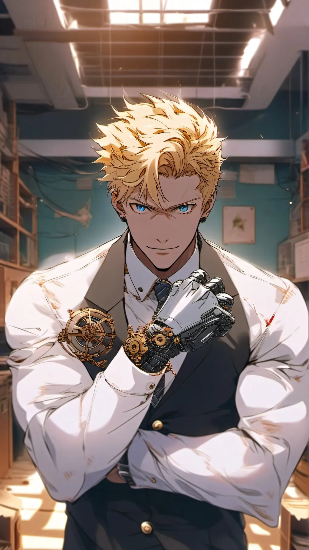 ai character: ay background