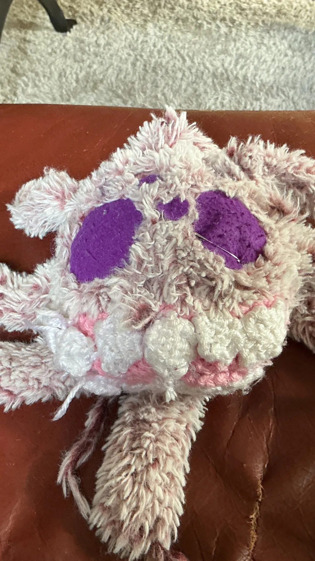 ai character: Grumble plushy❤️ background