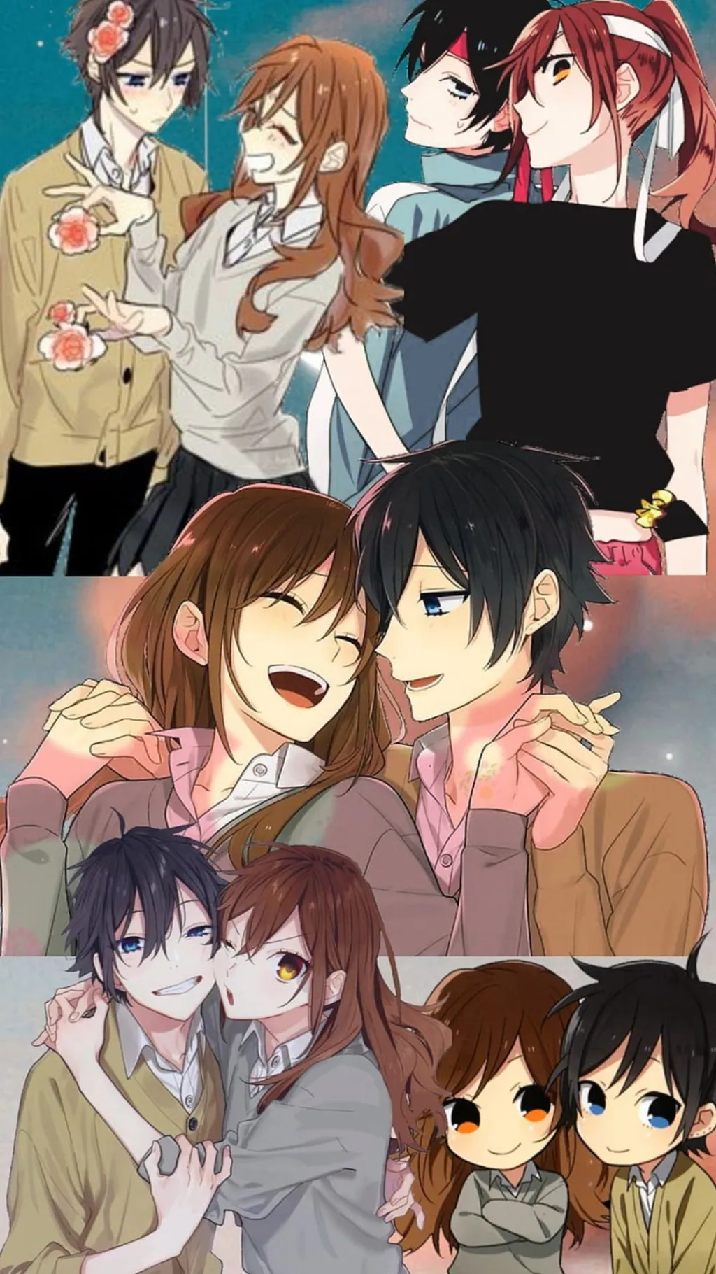 ai character: Horimiya V-Day background