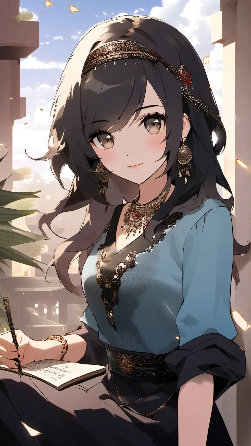 ai character: Habibi background