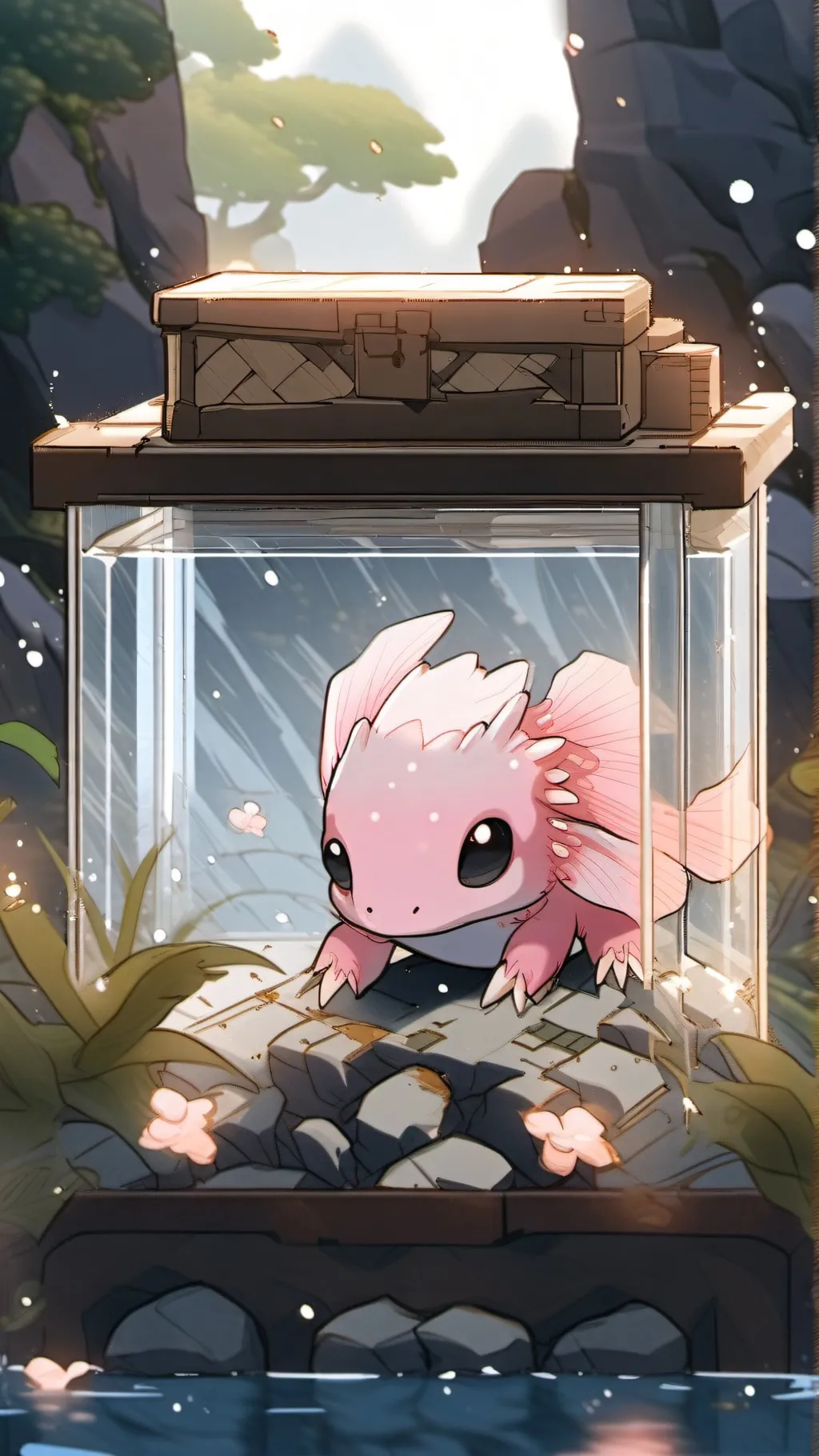 ai character: Axolotl background