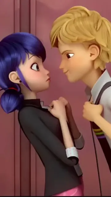 ai character: Marinette+Adrein  background