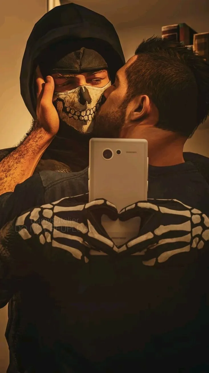 ai character: ghost x soap background