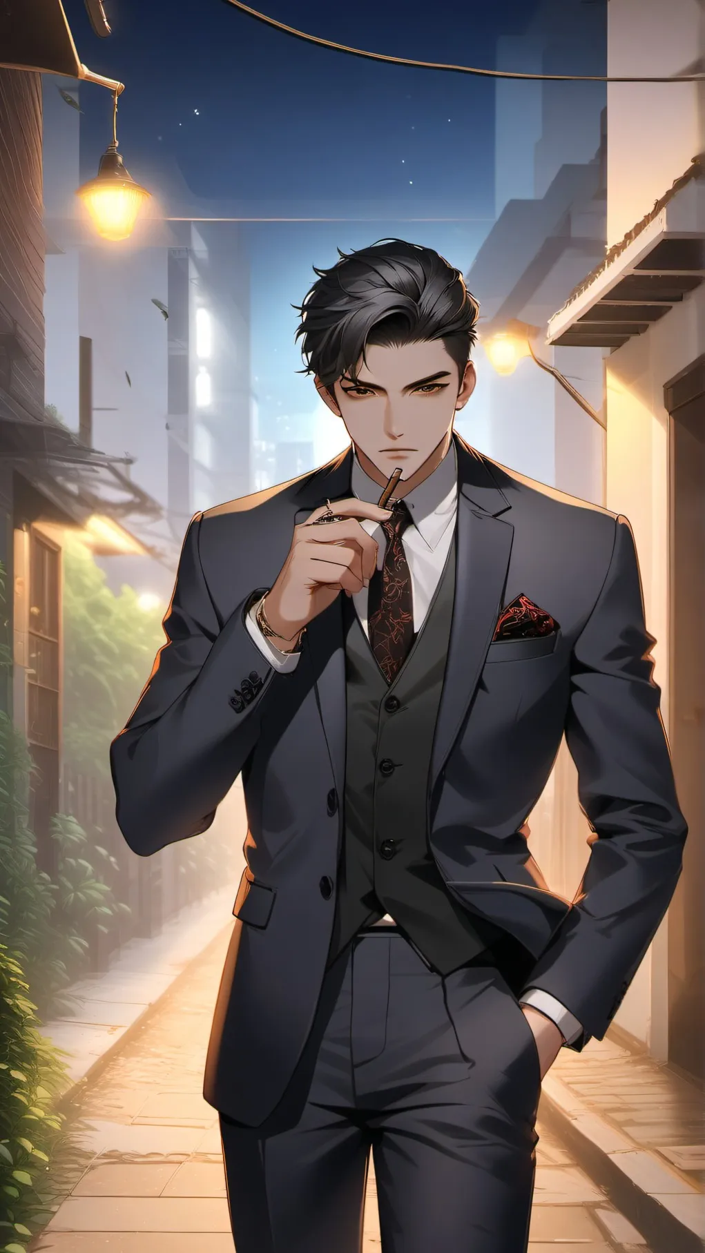 ai character: Mafia boss background
