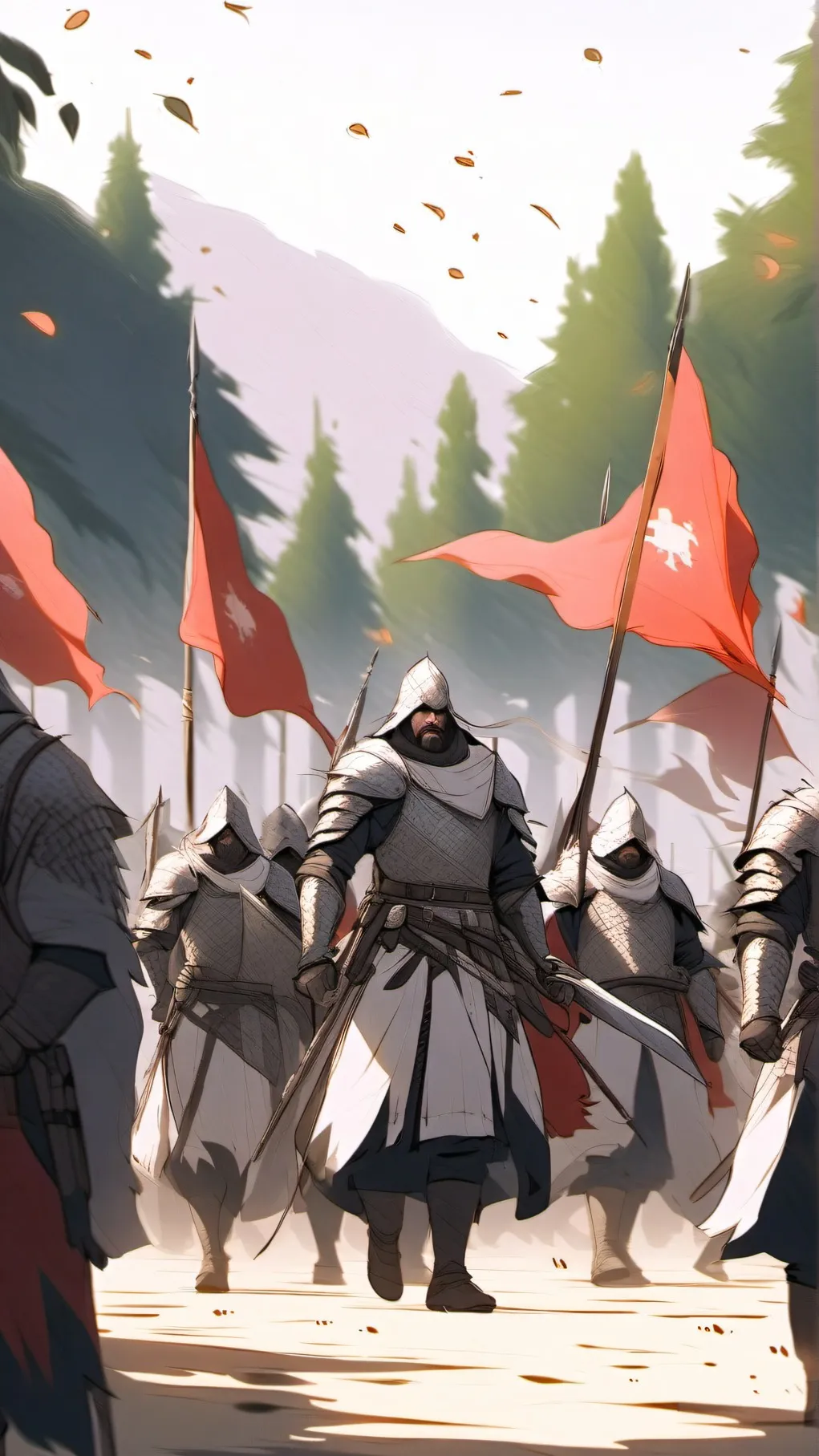 ai character: Medieval Army background