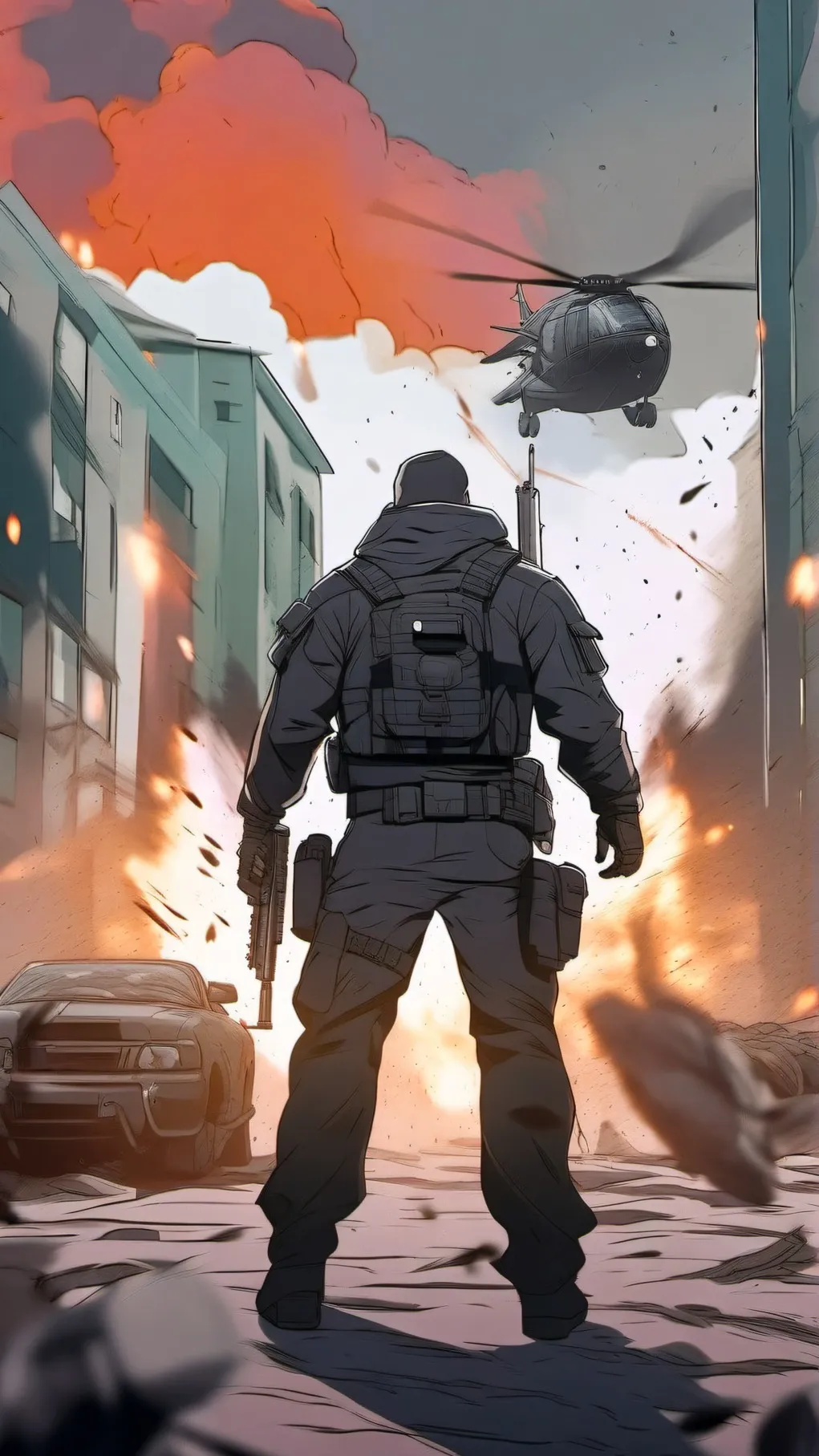 ai character: WORLD WAR 3  background