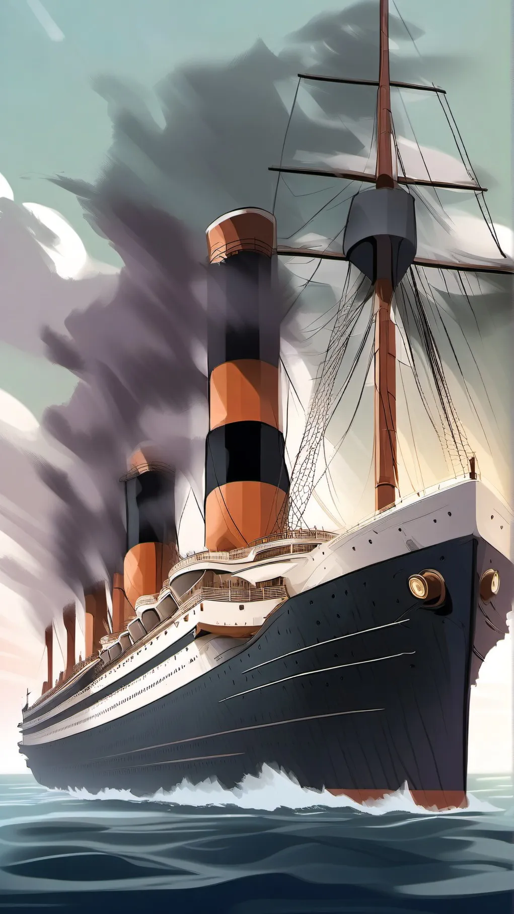 ai character: Titanic background