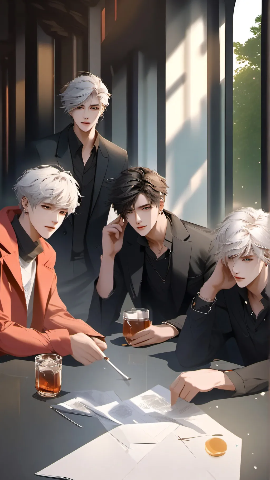 ai character: Brothers 😒 background