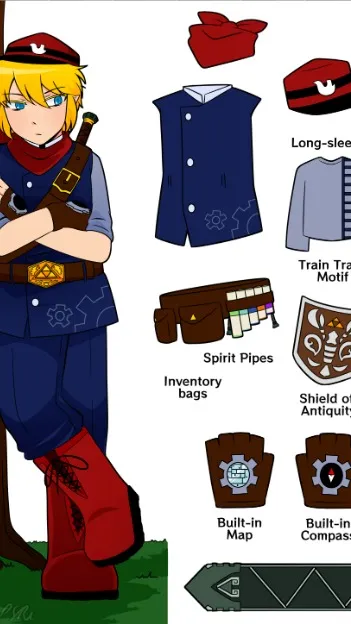 ai character: LU meets spirit background