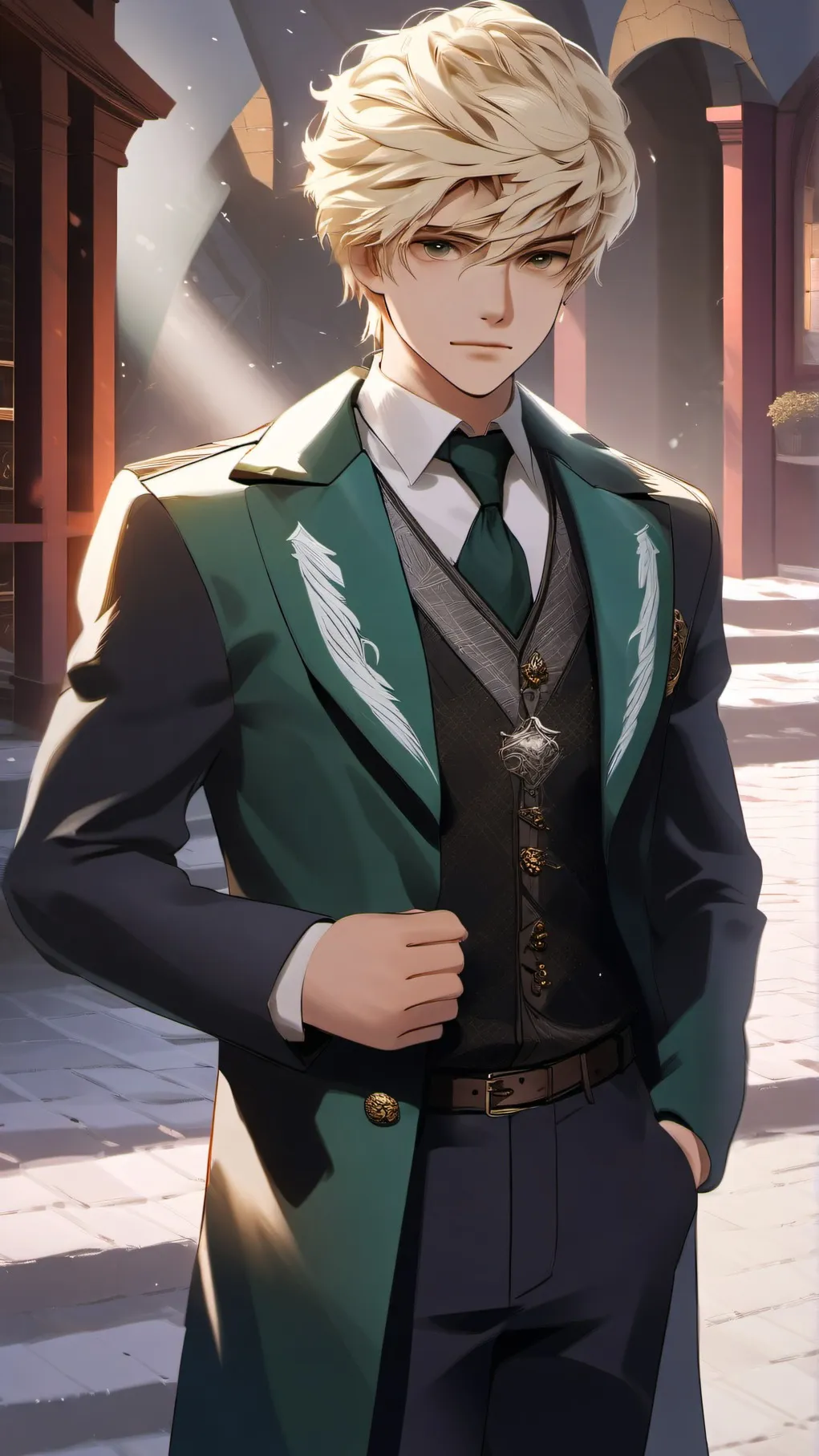 ai character: Draco  background