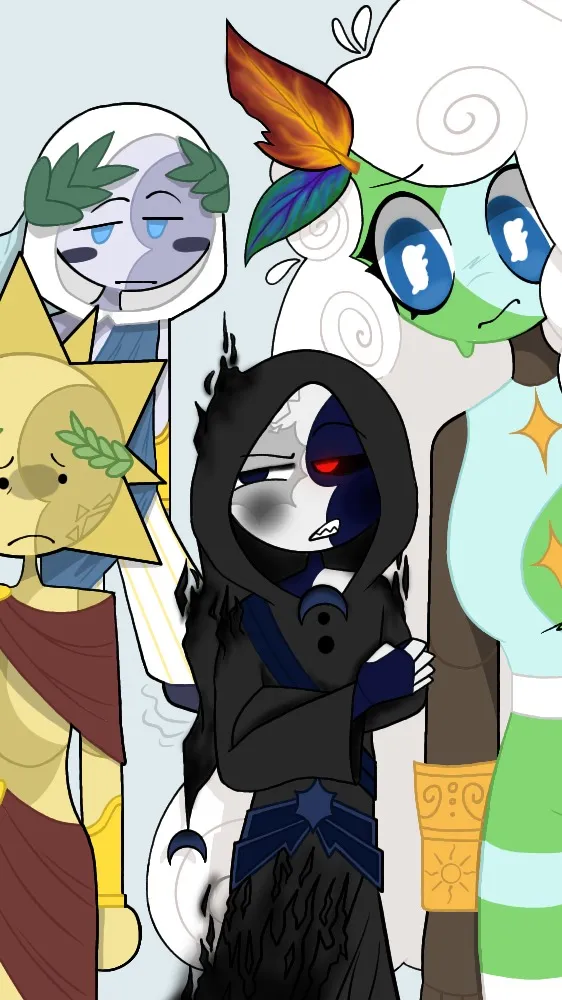 ai character: SAMS God AU background