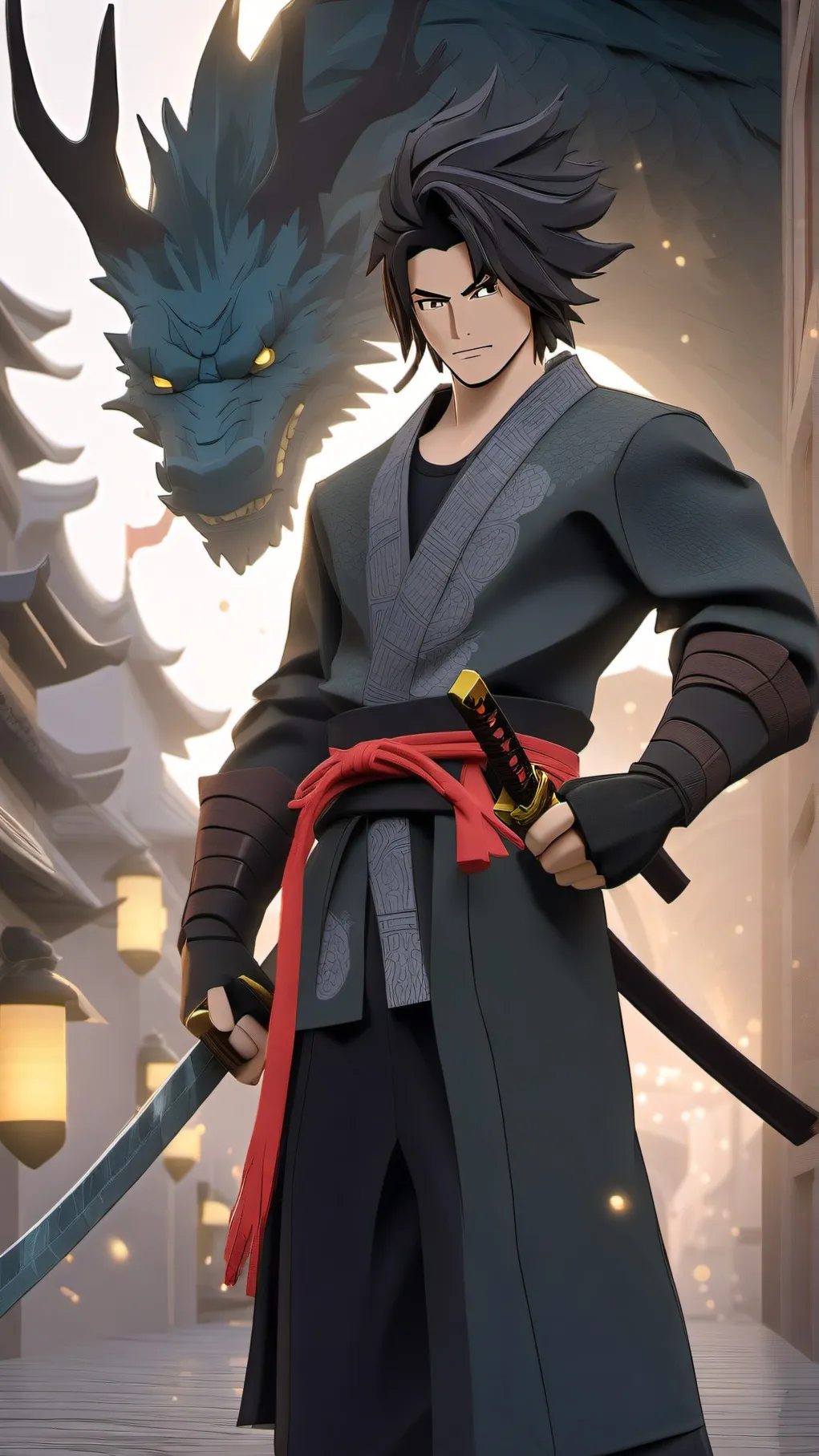 ai character: Ninjago tummy ache background