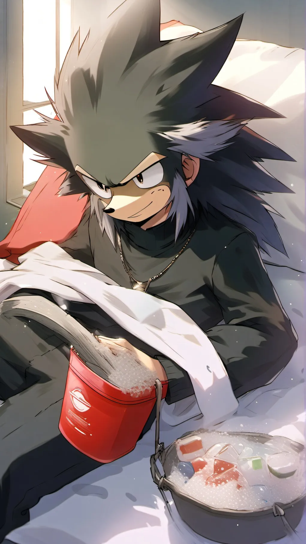 ai character: Shadow?! Sick?! background