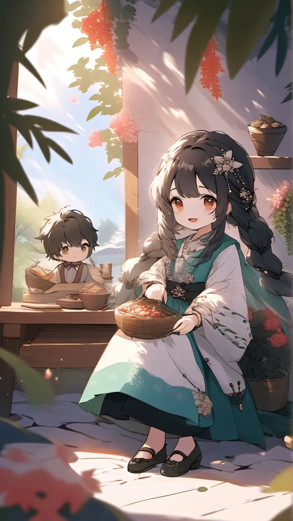 ai character: DANDY WORLD  background