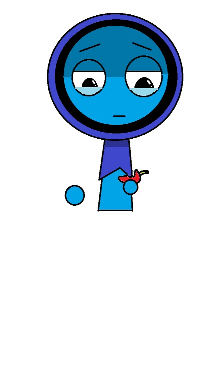 ai character: Jevin eat chily background