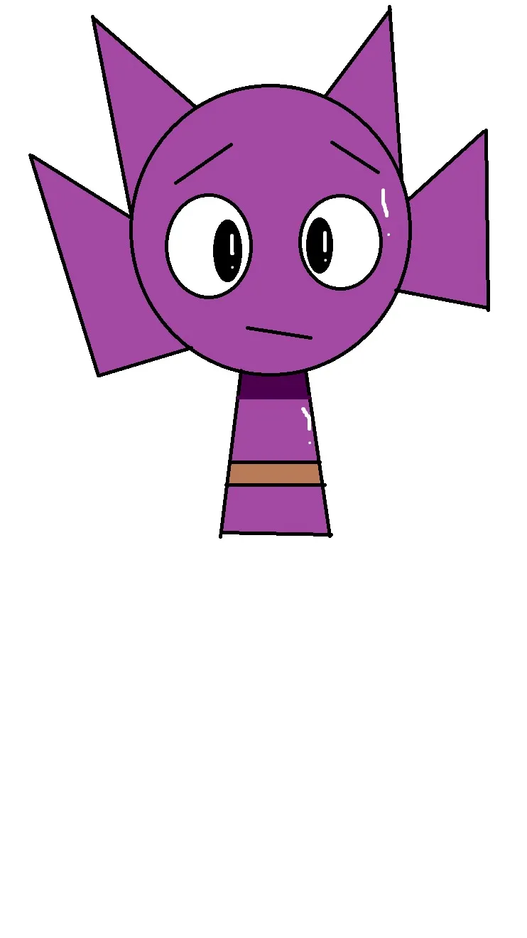 ai character: Black tied Durple background
