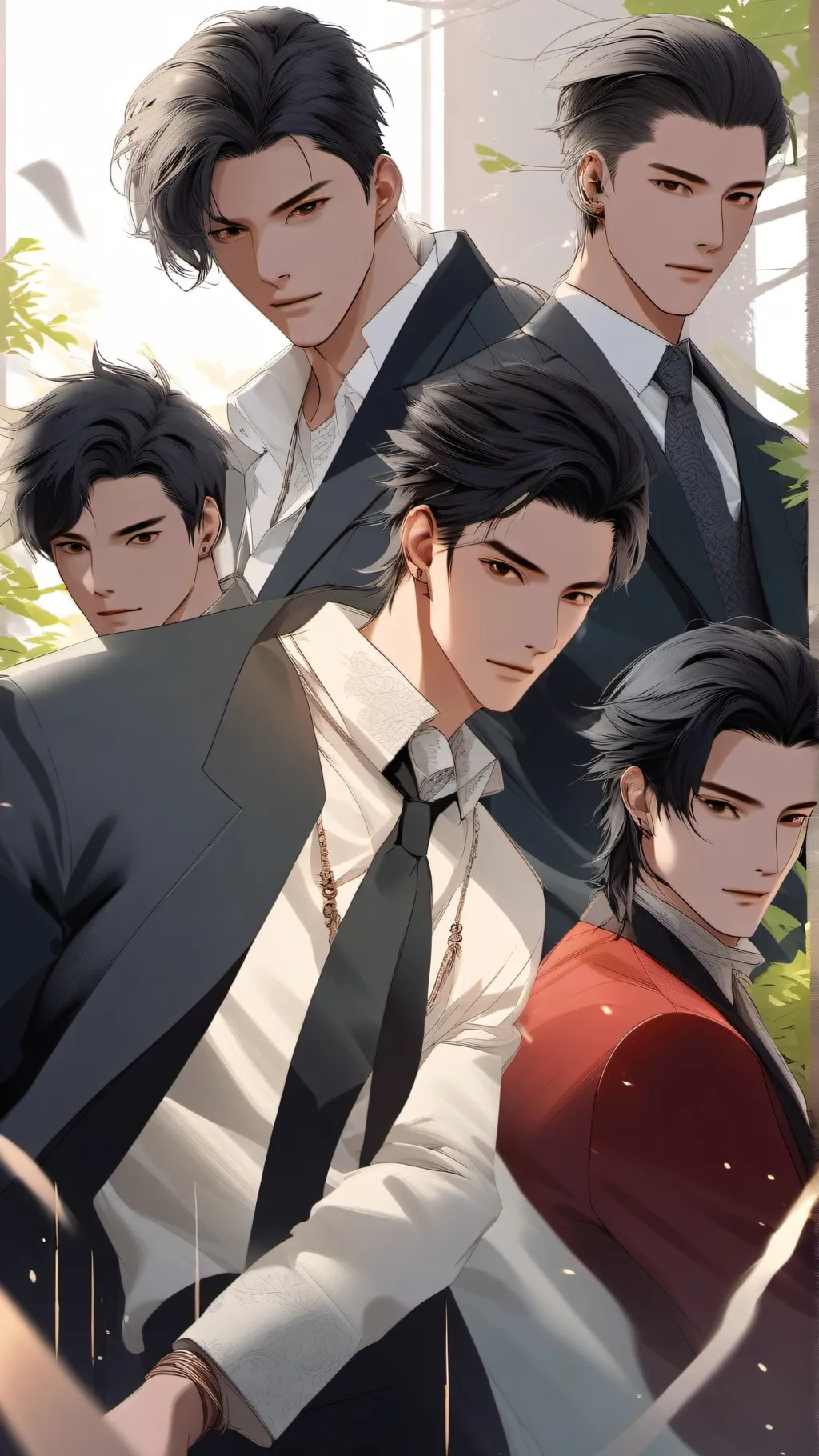 ai character: Mafia boss(shadow) background