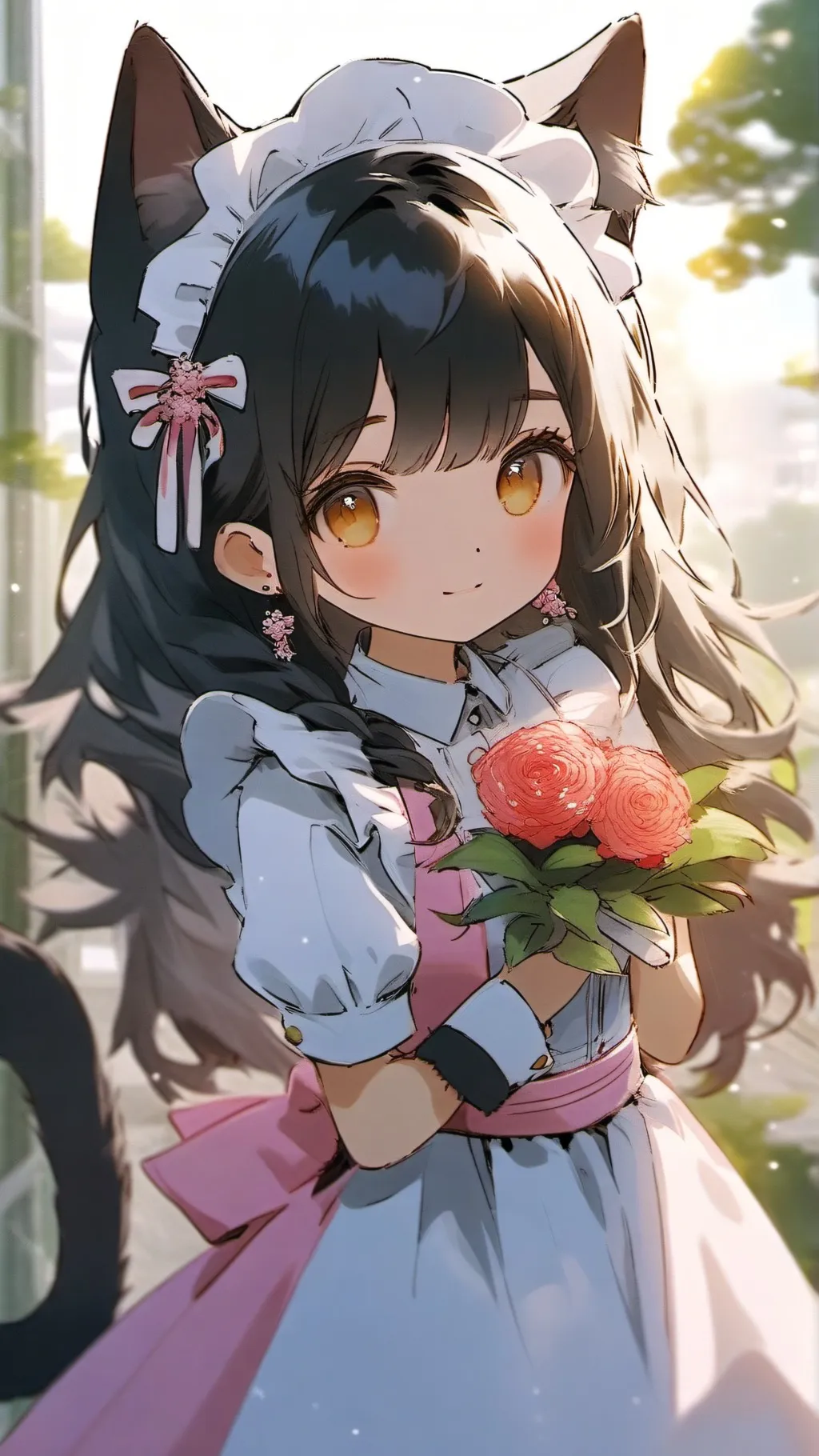 ai character: Hoshiko ( Maid ) background