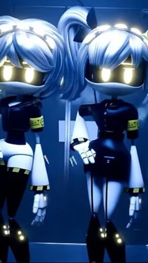 ai character: J and V  background