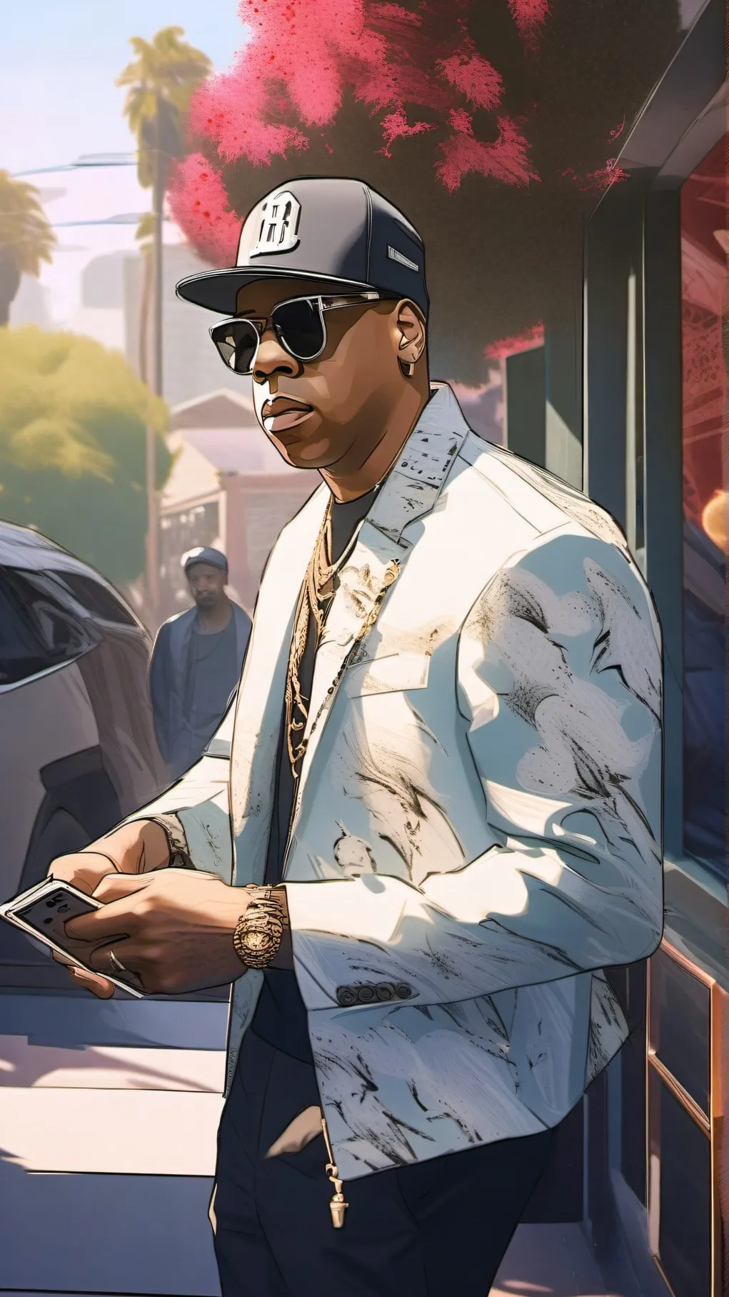 ai character: JAY Z background