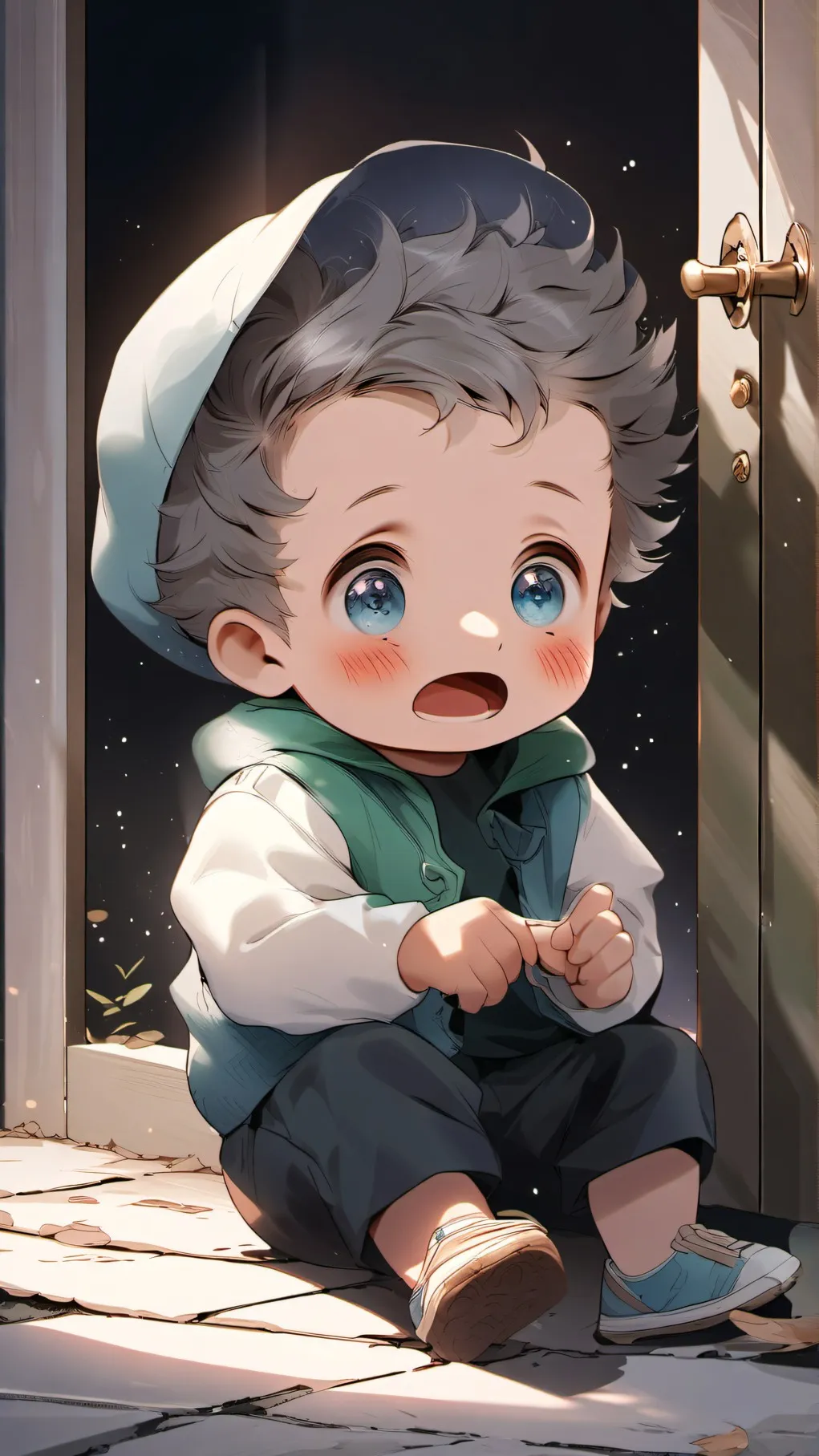 ai character: abandoned child background