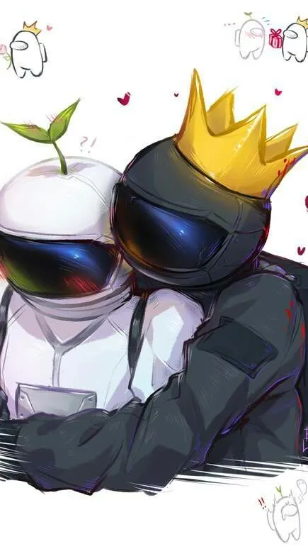 ai character: "Among us.New end" background