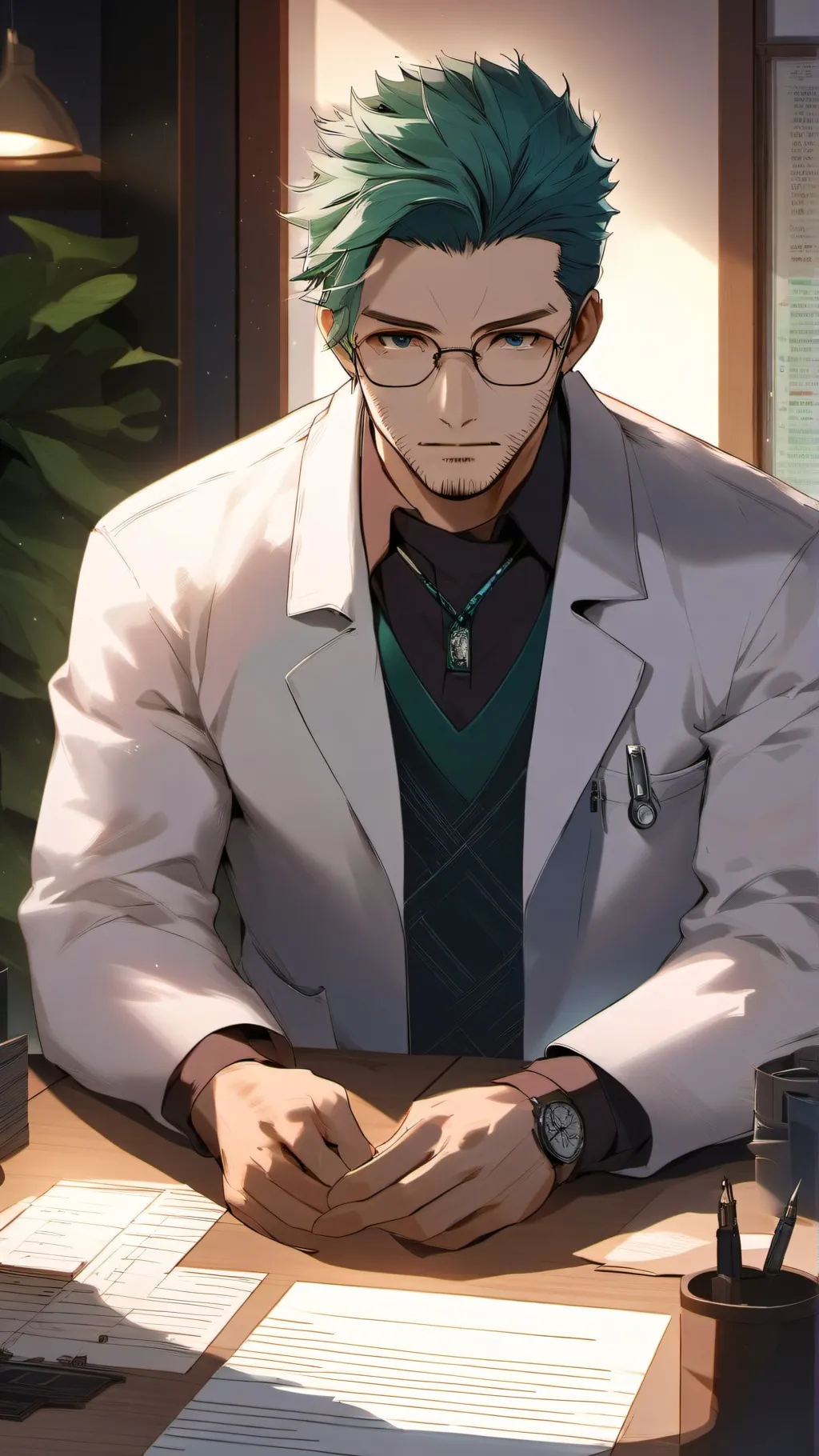 ai character: doctor background