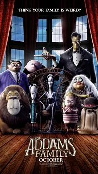 ai character: ADDAMS FAMILY  background