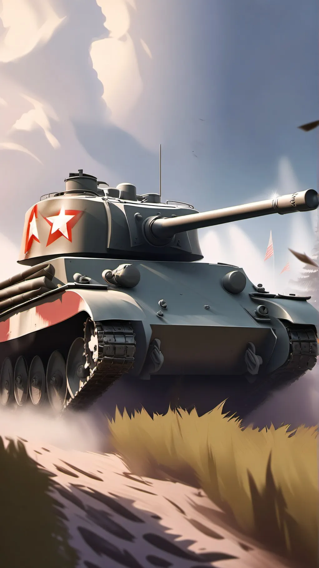 ai character: Tank creation room background