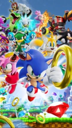 ai character: sonic crewwww background