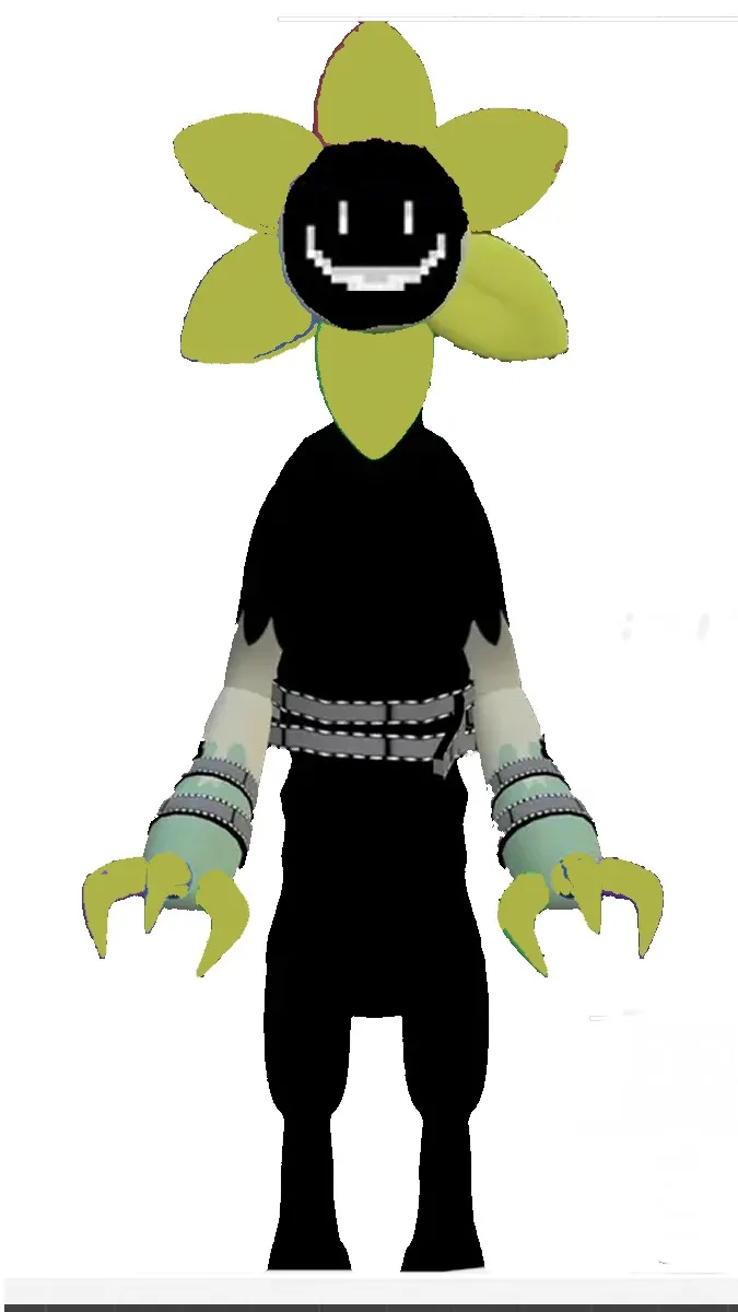 ai character: twsted flowey background