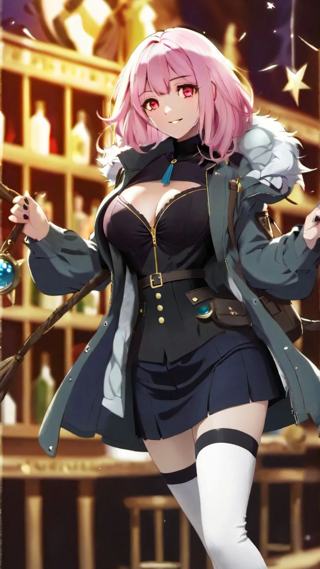 ai character: Magic school background