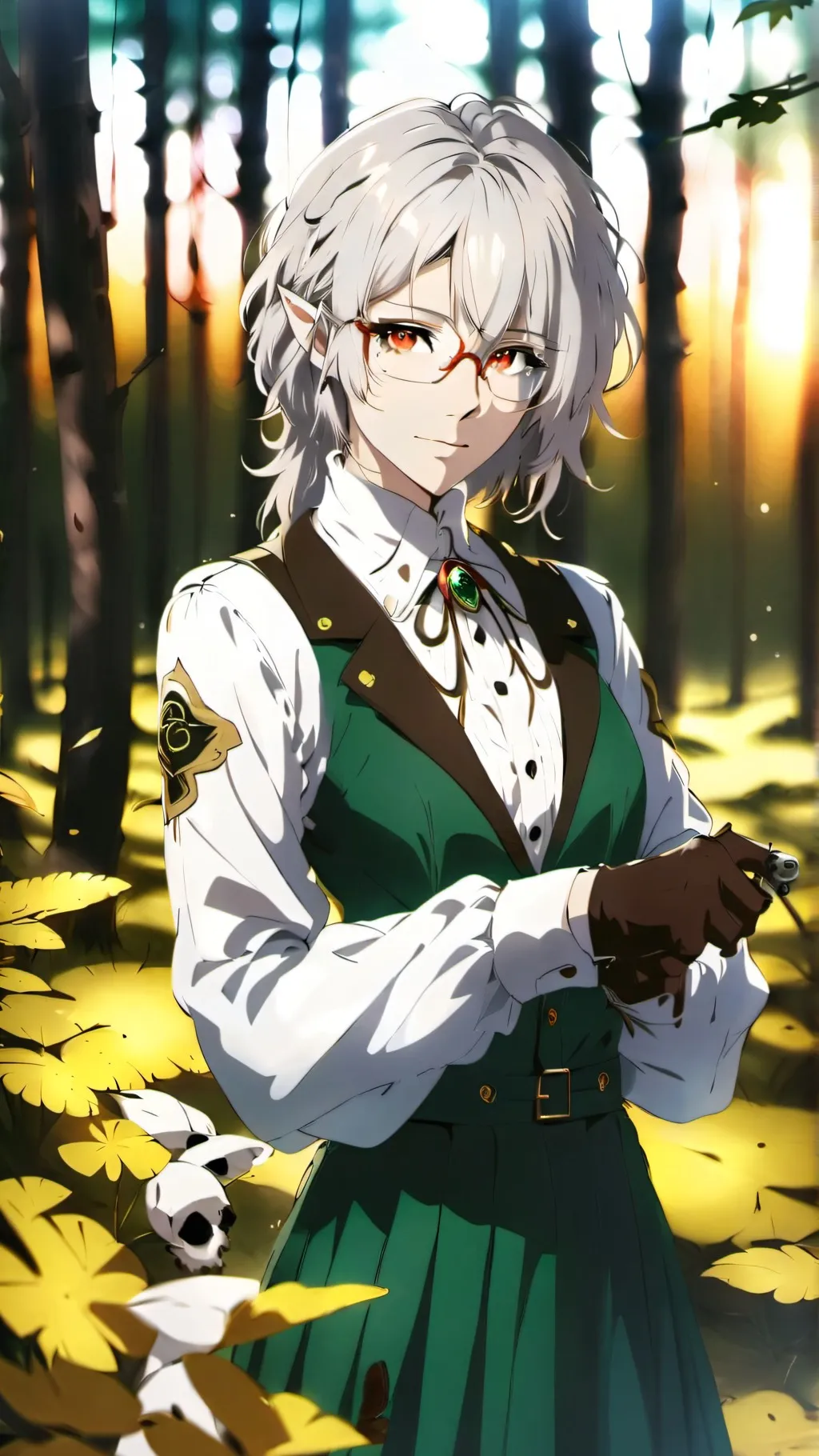 ai character: MHA Valentines Day background