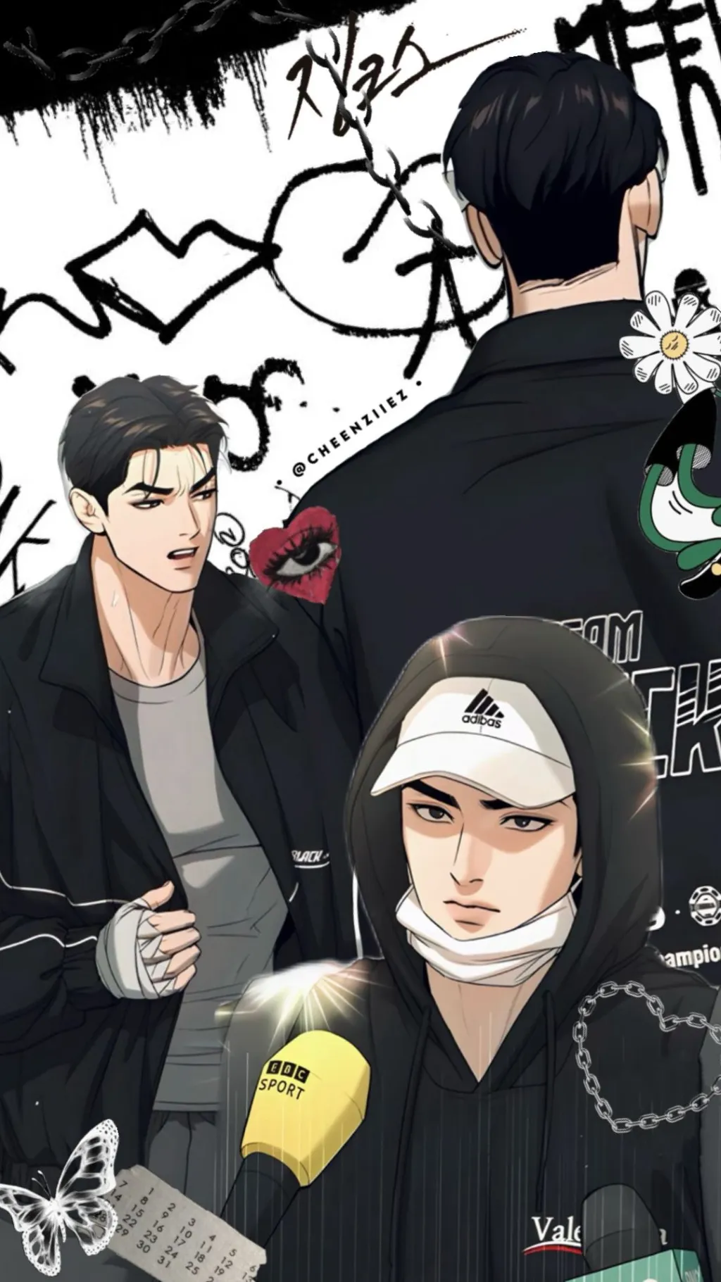 ai character: ⋆♡[Joo Jaekyung]♡˖ background