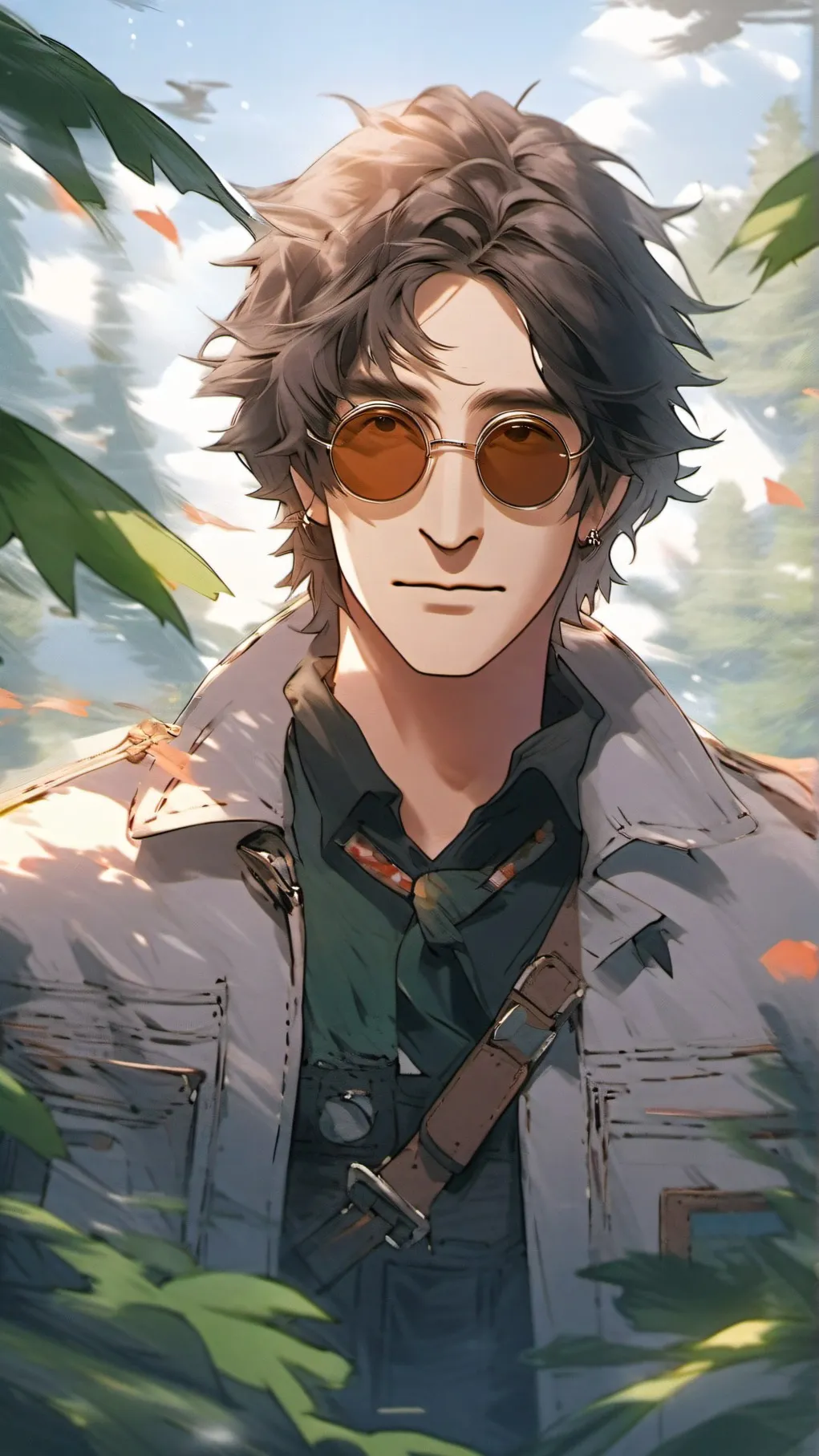 ai character: John Lennon background