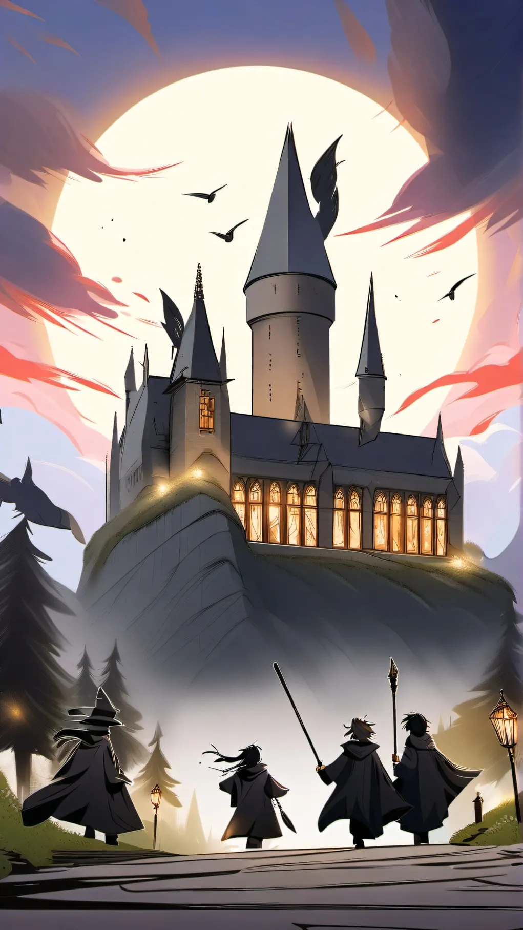 ai character: Hogwarts Groupchat background