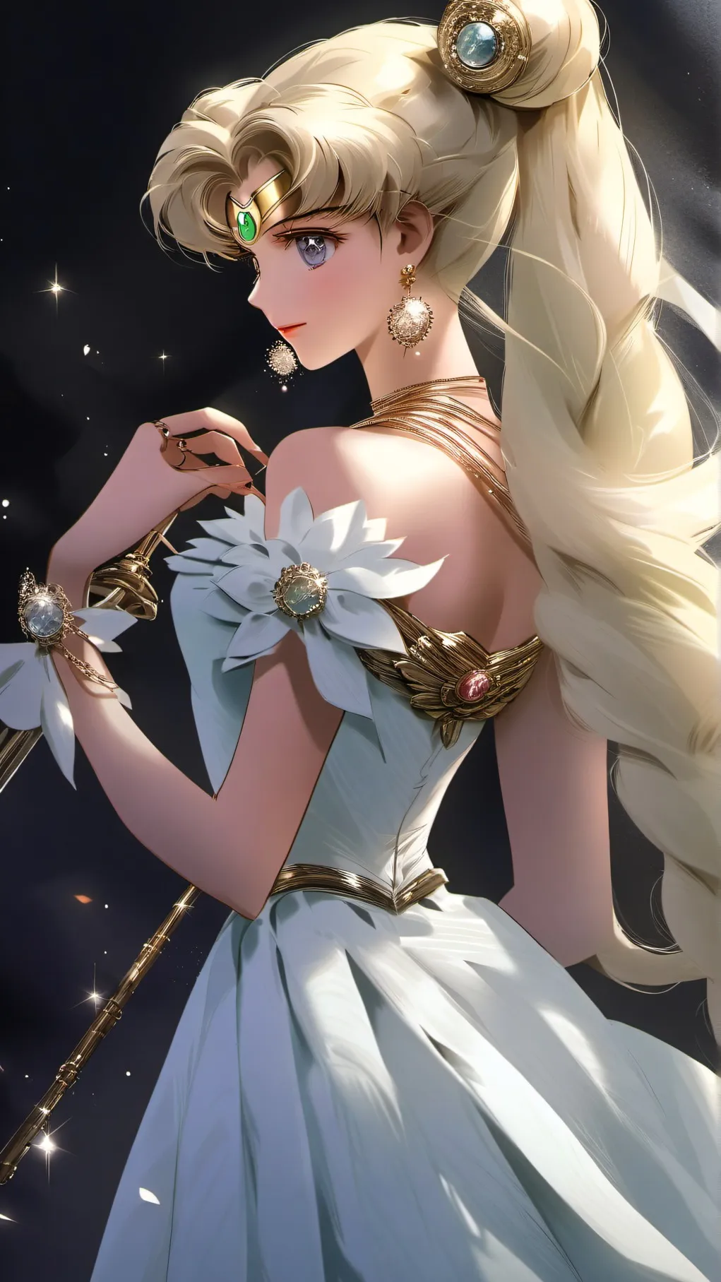 ai character: sailor moon x mha background