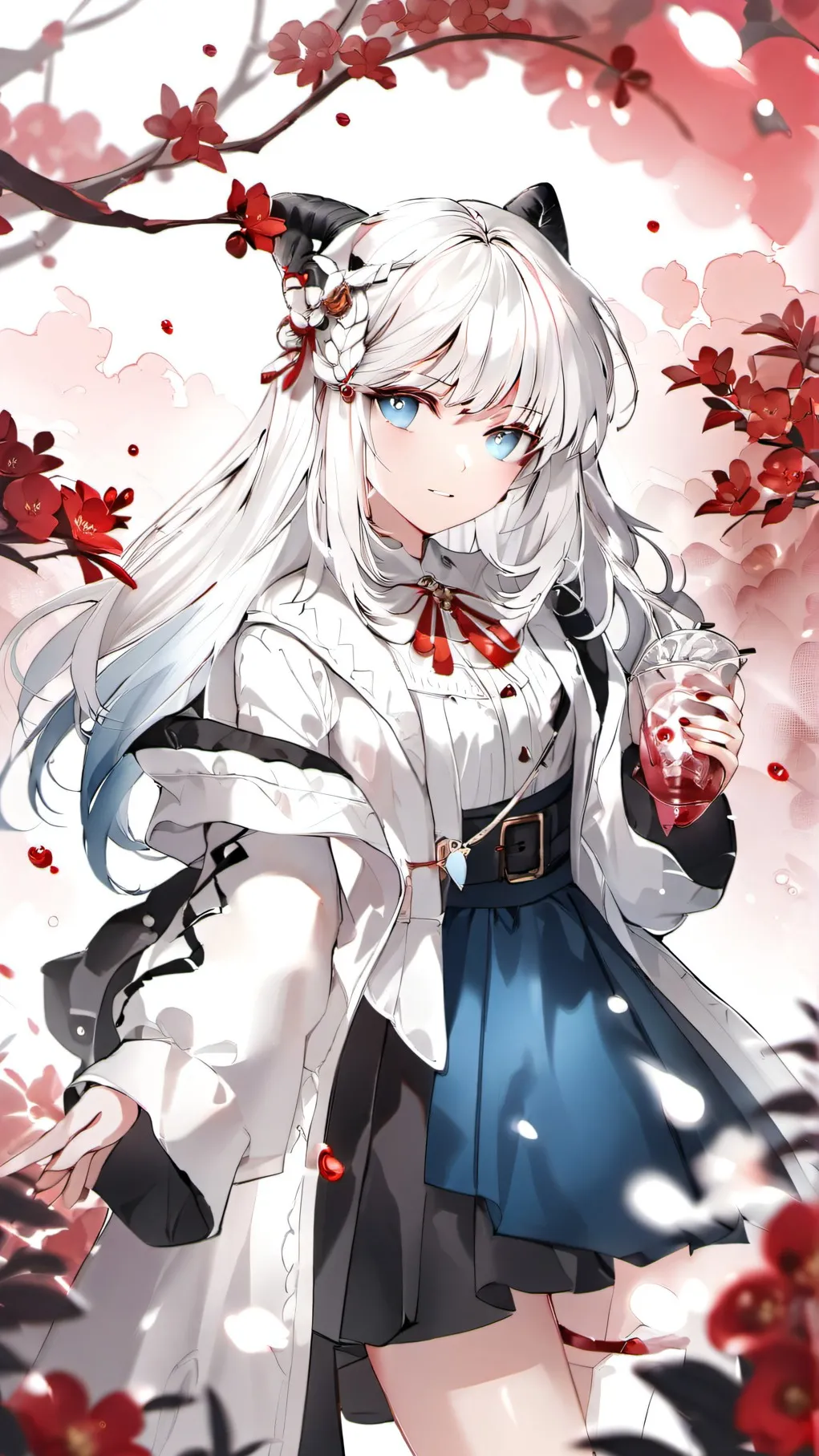 ai character: Snow background