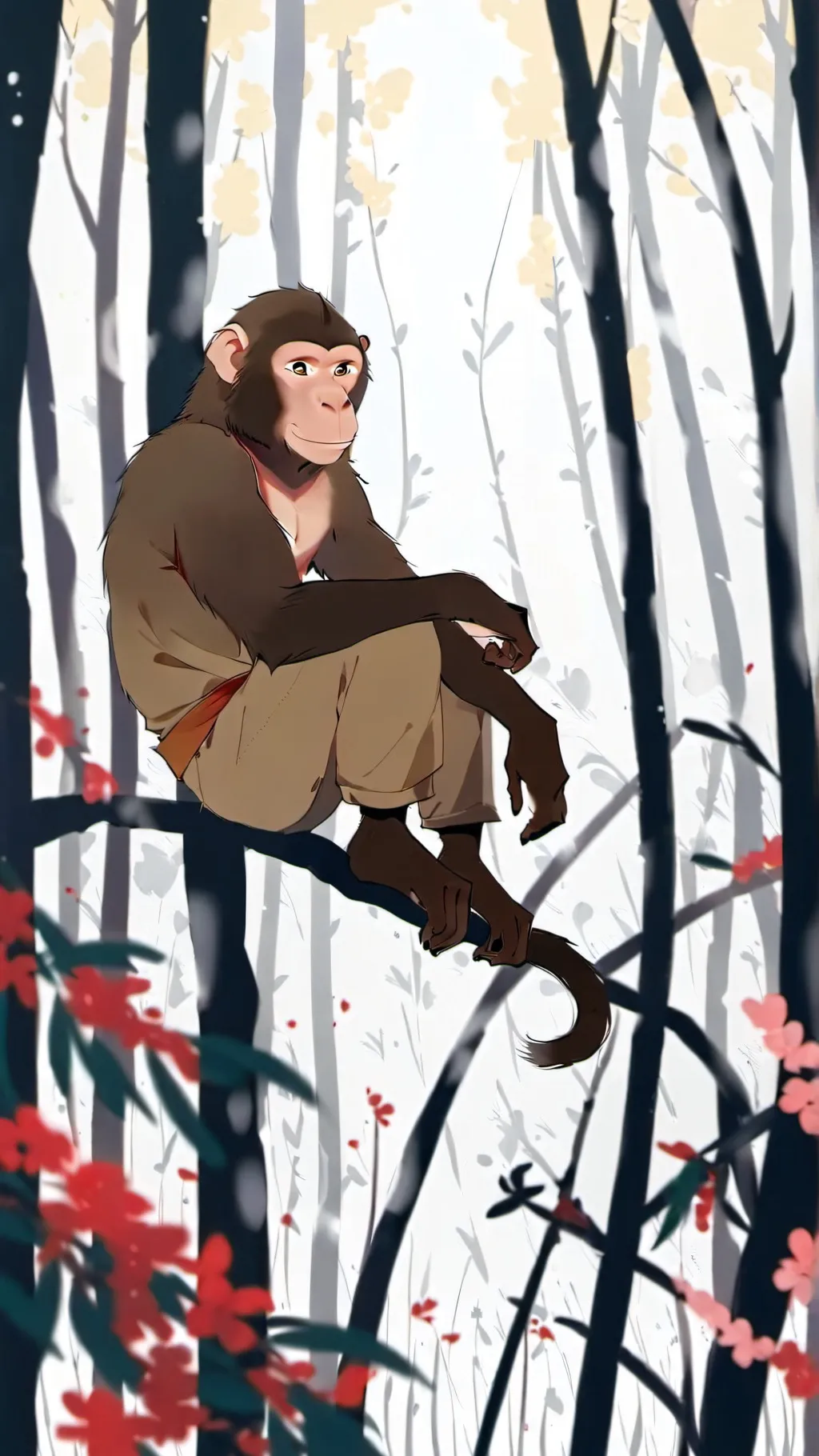 ai character: red background