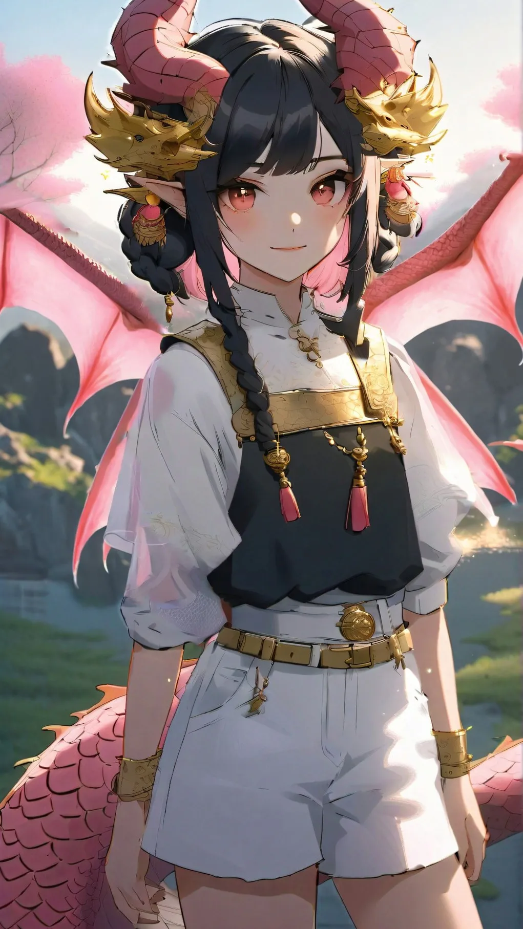 ai character: HYBRID background