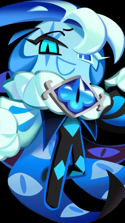 ai character: shadow milk cookie background