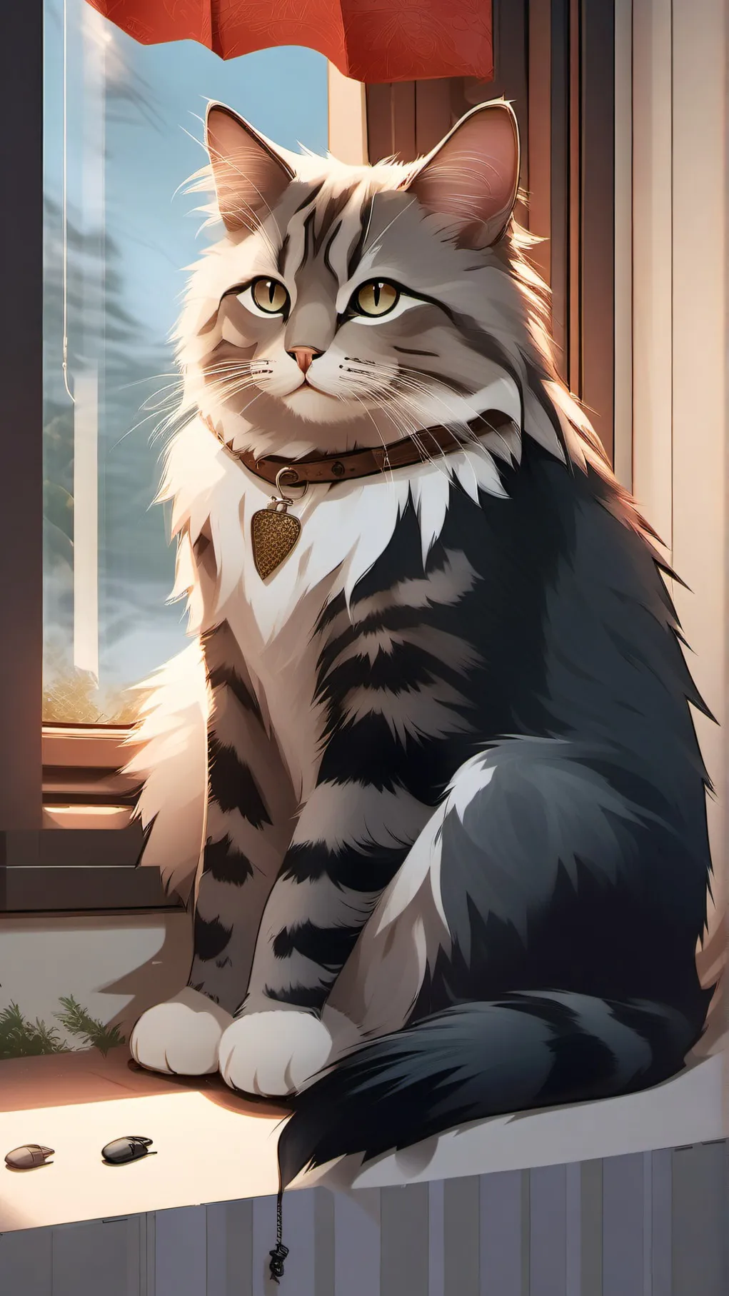 ai character: Lily the cat background