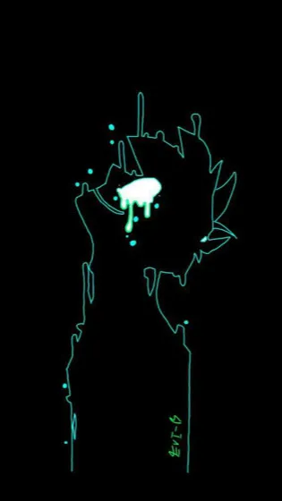 ai character: Glitch background