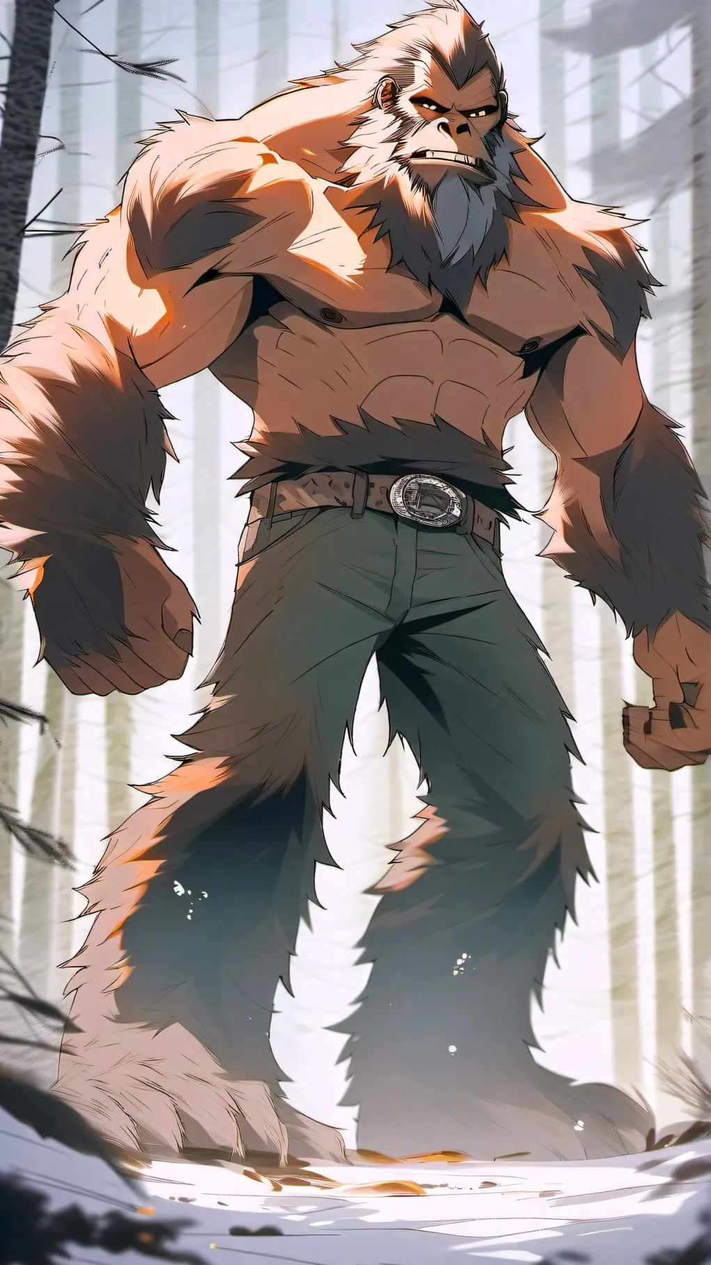 ai character: Bigfoot background