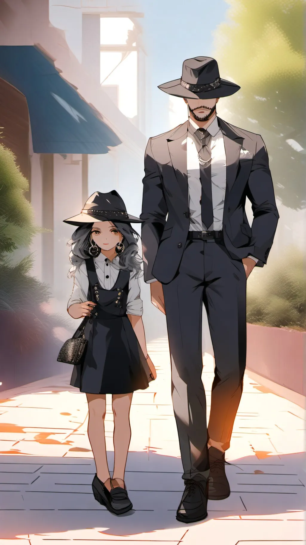 ai character: Amber background