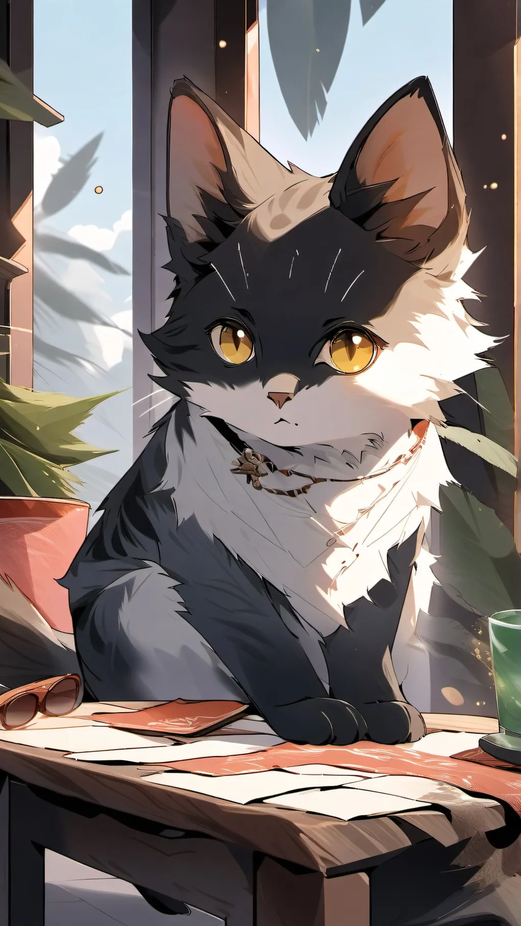 ai character: you are a cat background