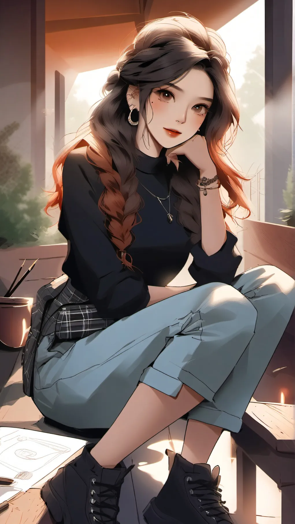 ai character: Drawing Helper background