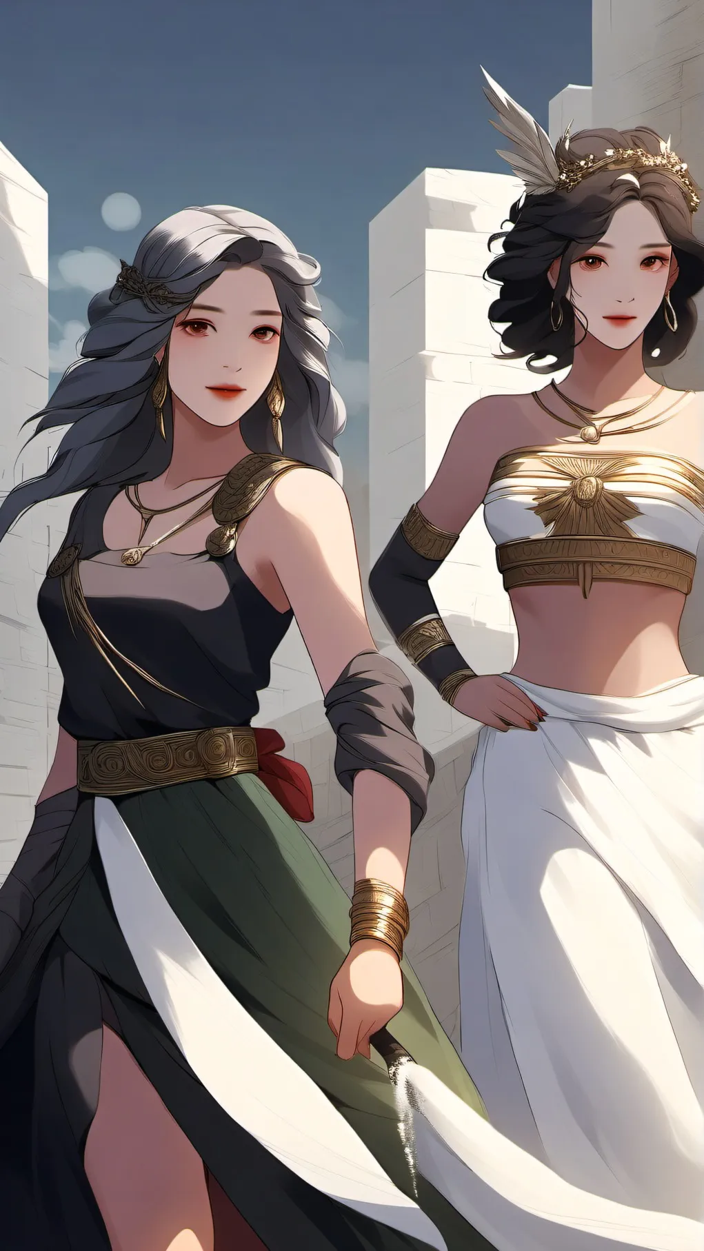 ai character: greek gods background