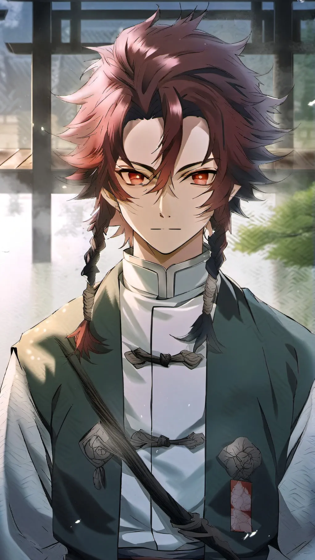 ai character: Yoriichi  background